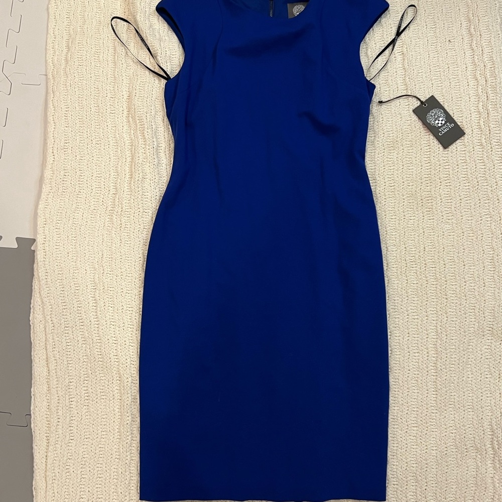 Vince Camuto Blue Sheath Cocktail Dress